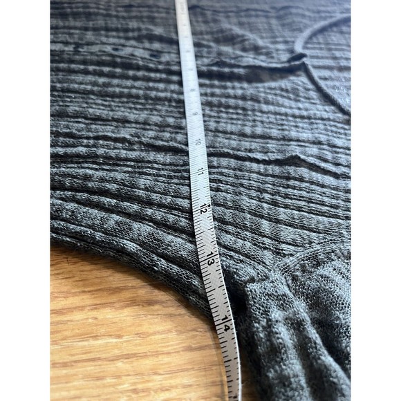 Free People Olive Green Button Front Gauzy Sheer Knee Length Dress Size … - Picture 7 of 8